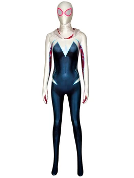 

3D Print Spider Gwen Costume Halloween Fullbody Spiderman Cosplay suit Spandex Female Spider Suit Anti-Gwen Bodysuit