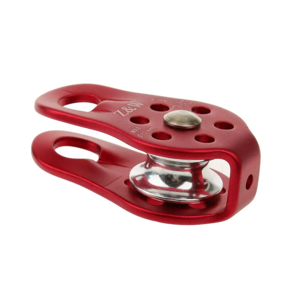 2 PCS 20KN Rock Pulley Rope Tree Climbing Climber Arborist Fixed Pulley Rock Climbing Mountaineering Pulley Adventure Tool 5
