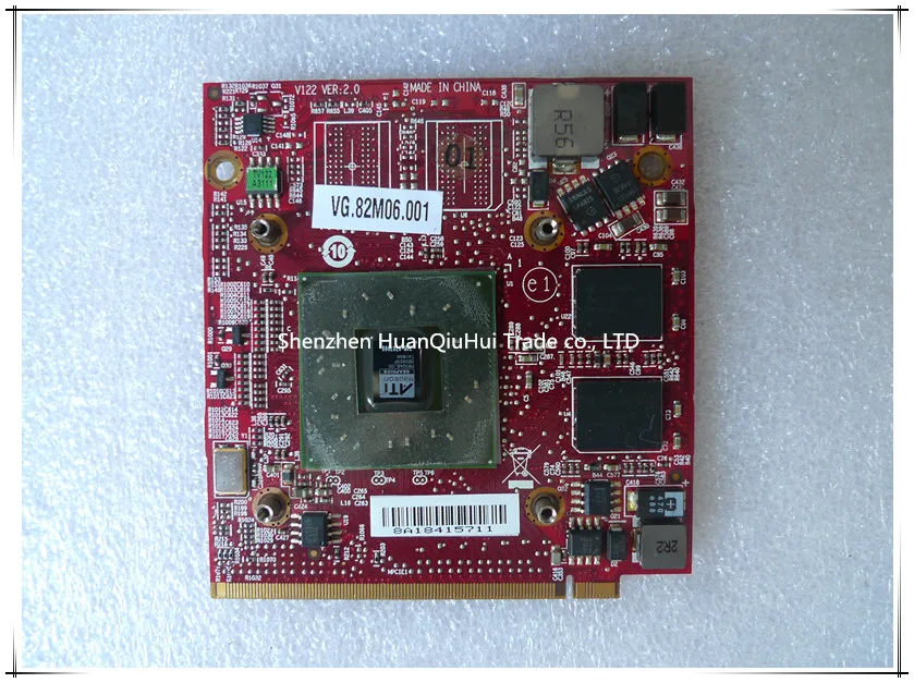 ATI Mobility Radeon 216-0707009 geforce HD3400 MXM II 256 Мб DDR2 64 бит VG.82M06.002 VGA-карта графическая карта для