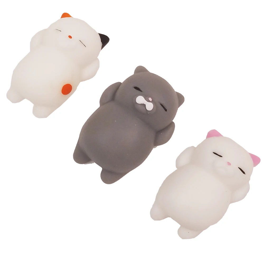 

Dropshipping Cute Mochi Squishy Cat Squeeze Healing Fun Kids Kawaii kids Adult Toy Stress Reliever Decor