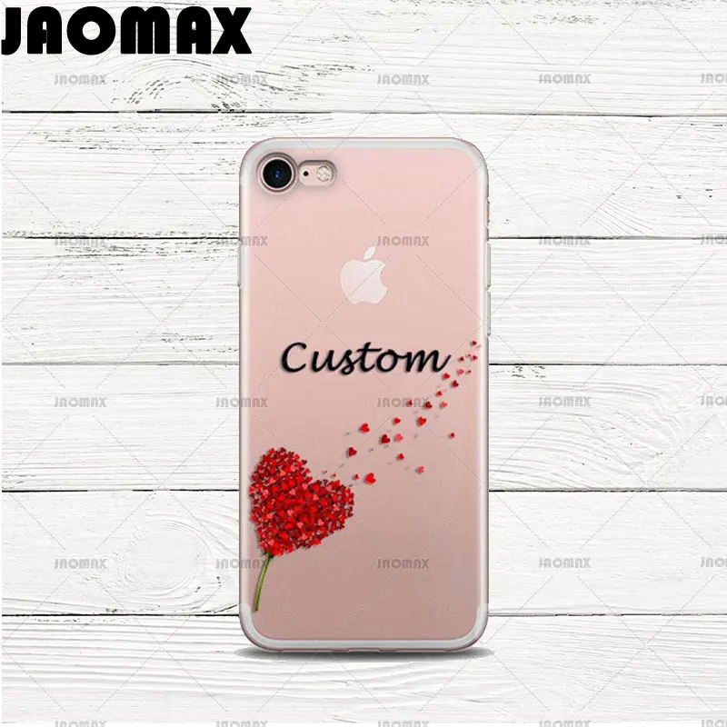 Персонализированные именные Чехлы Jaomax для iPhone 11 XS MAX XR 7 8 6 Plus силиконовые розовые