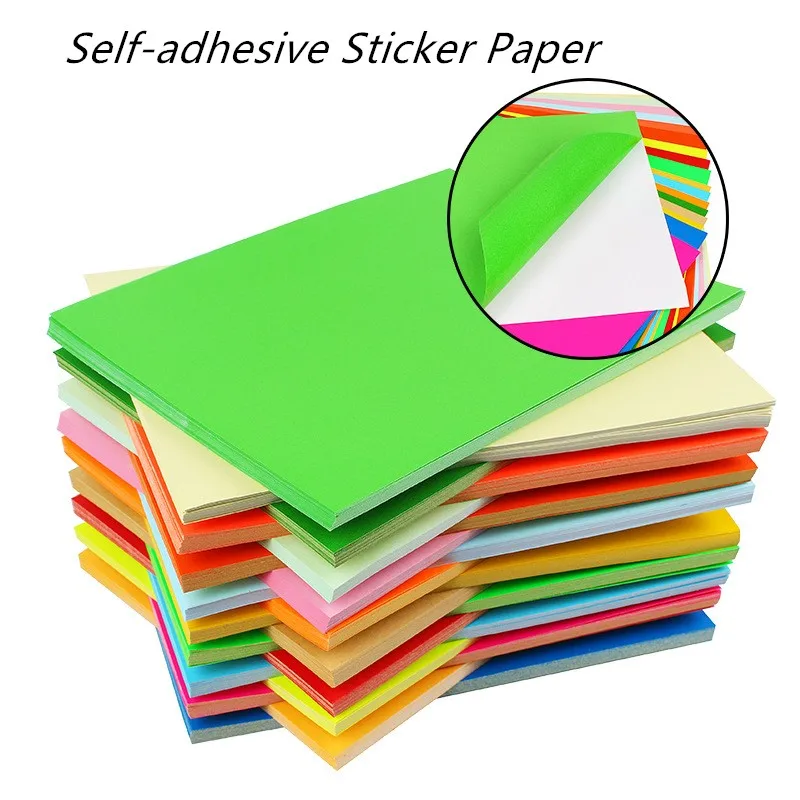 100 шт самоклеющиеся наклейки этикетки А4 этикетки наклейки матовая поверхность бумага для самоклеящейся печати бумаги