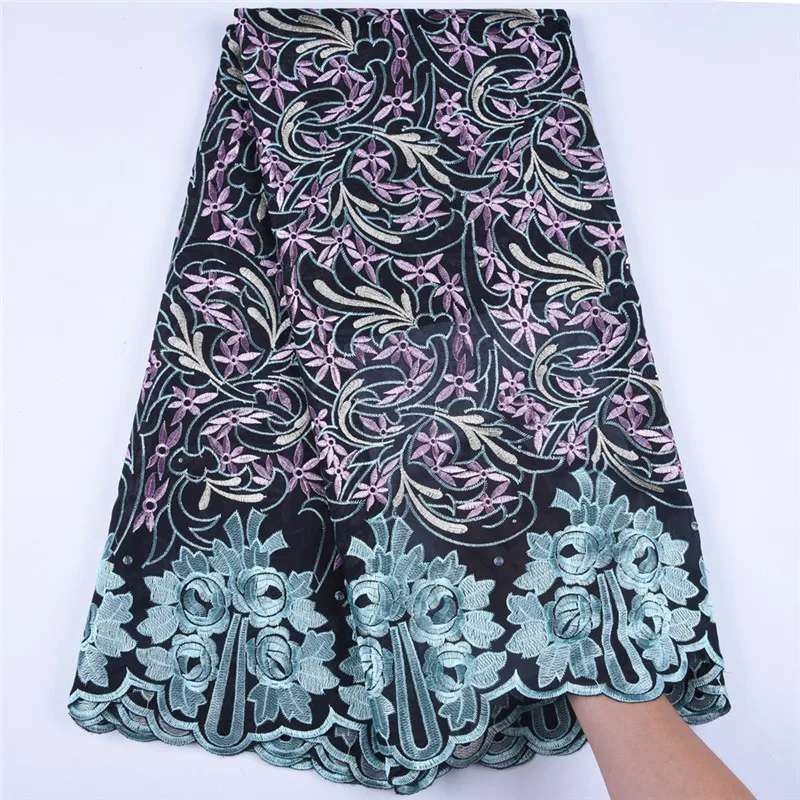 100% Cotton African Voile Lace Fabric Swiss In Swizterland High Quality Nigerian Dry For Women Dress1604B | Дом и сад