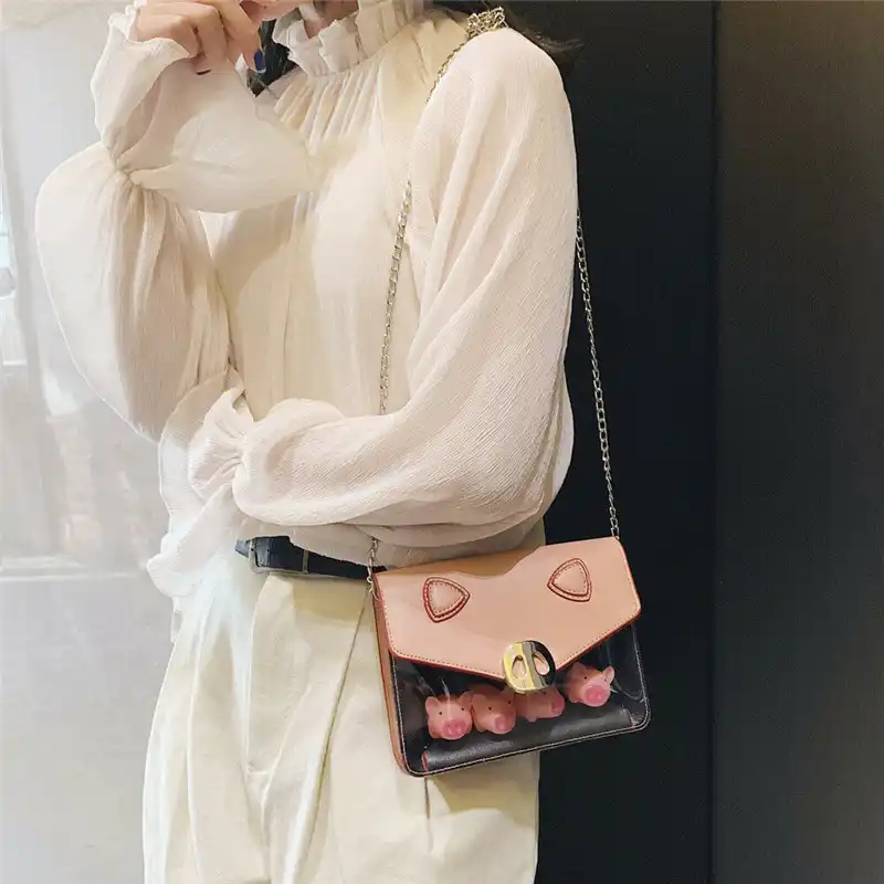 clear plastic bag fashion