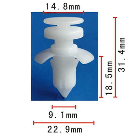 30x OEM Nylon For Ford Door Lower Trim Panel Retainer Clips W704958