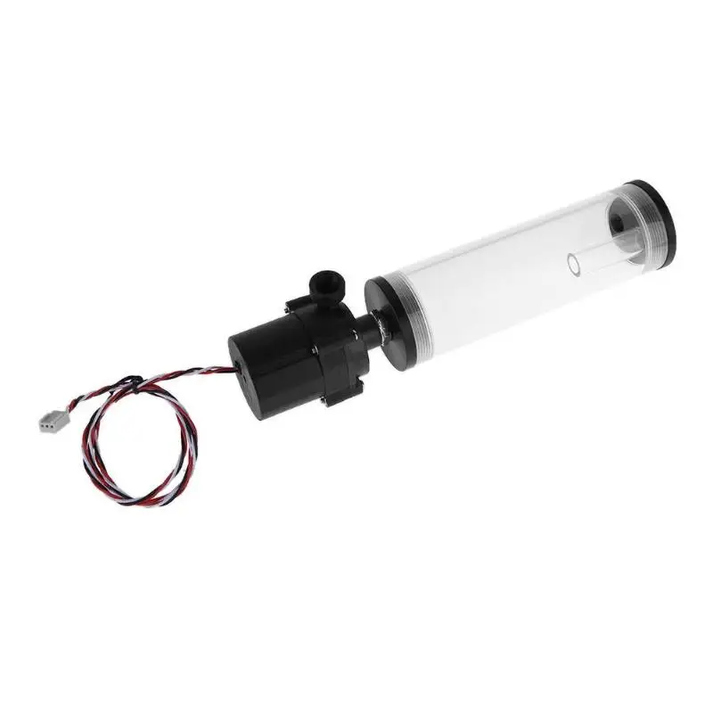 

New G1/4 Thread XHC8 + 160mm Cylinder Water Tank Water Pump Radiator Water Cooling Cooler for Computer CPU System