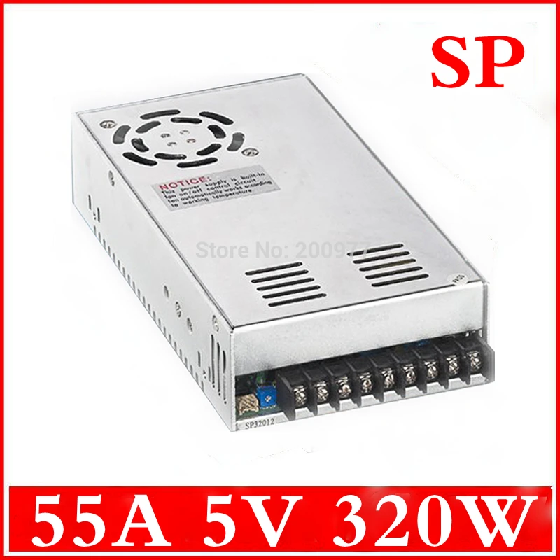 

SP-320W 5V 55A Single output with PFC power supply for LED Strip light