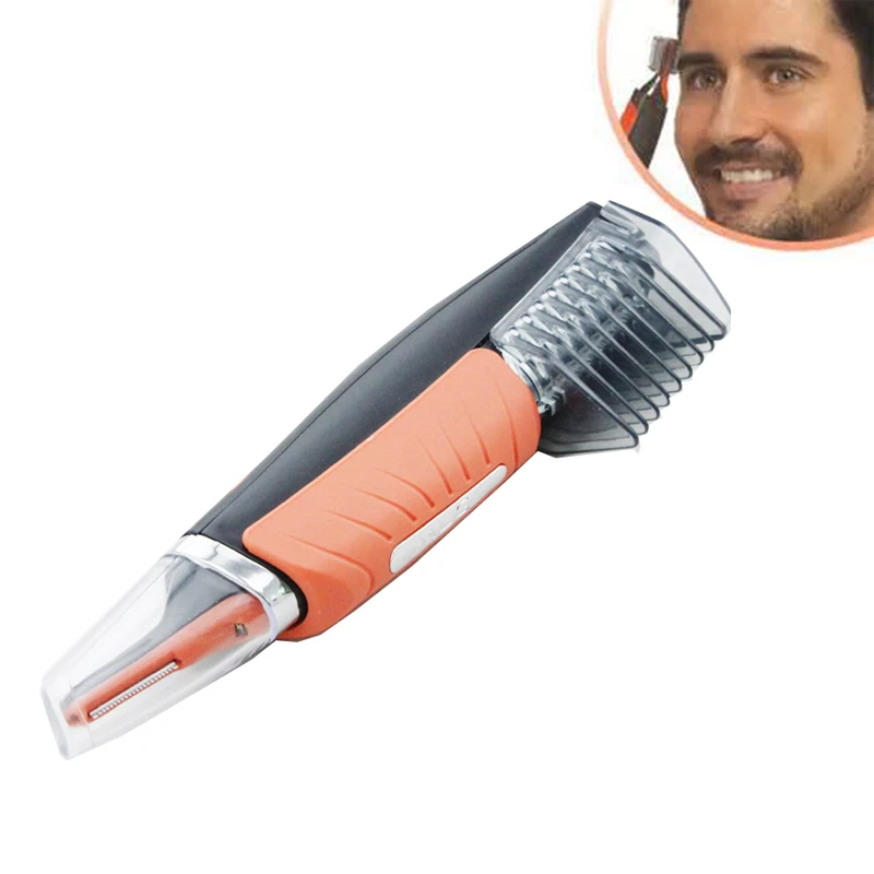 

Men Dual End Trimmer Clipper Micro Personal Beard Hair Trimmer Multifunction Shaver Grooming Remover Anti-skid Control LED Light
