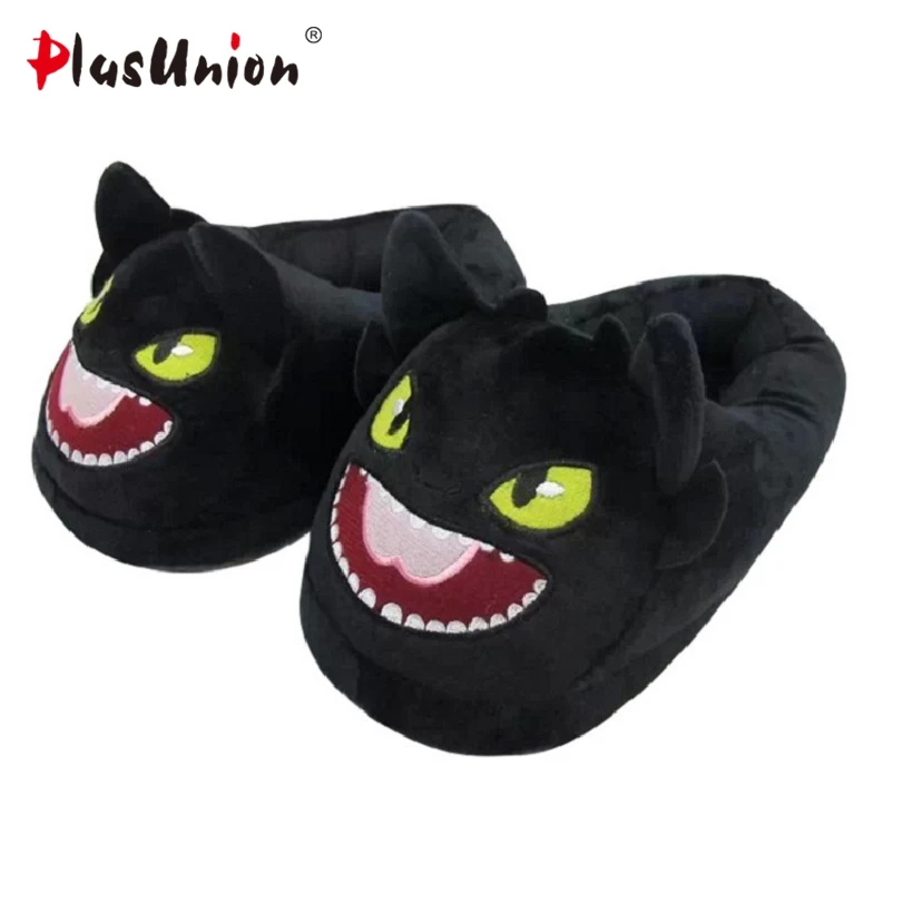 

cartoon winter warm indoor furry slippers adult unisex emoji animal black plush shoes rihanna slipper fuzzy house anime home