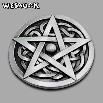 

WesBuck Brand Round Keltic Pentagram Belt Buckle