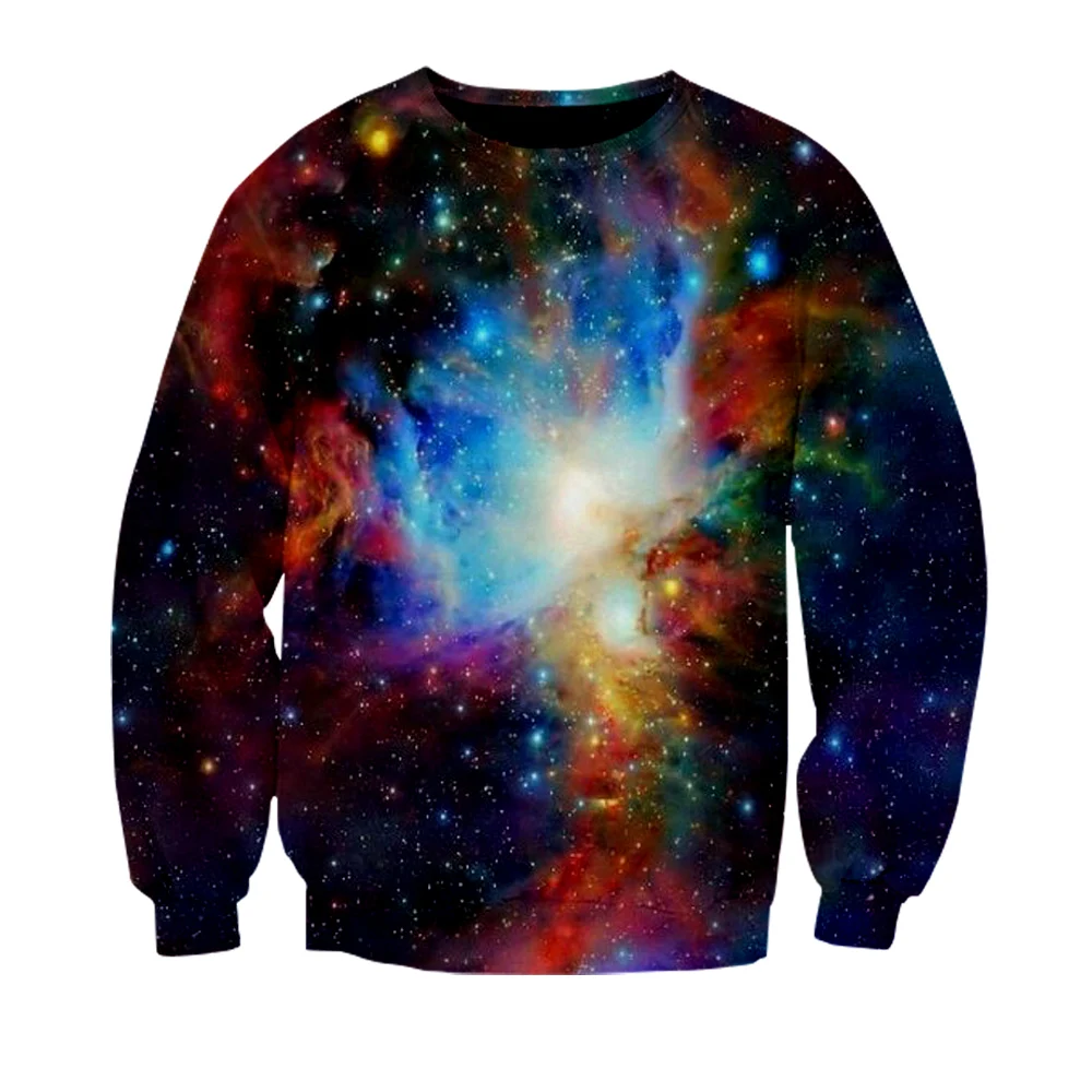 

2018 Fashion Galaxy Star Nebula Hoody Hoodie Men Unisex 2019 streetwear personality spring Summer Kid Tops hodie Custom clothes