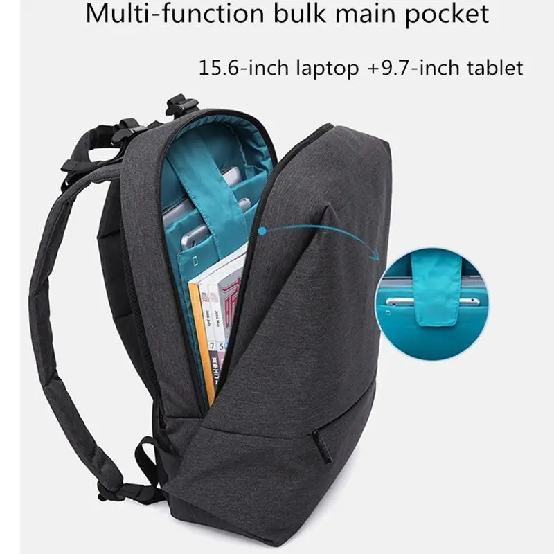Schwarzes Schule Frauen Freizeit Männer diebstahl Multifunktions Unisex Tasche grau Bagpack Wasserdichte Rucksack Mode Laptop Reise Anti Mochila xg1BWpq