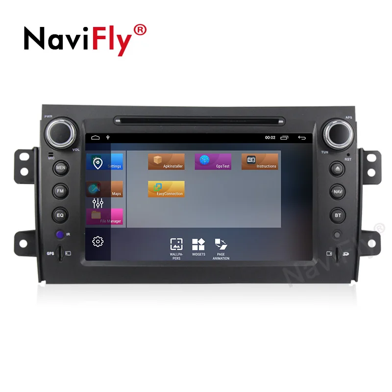 Top Navifly 2+32G Android 9.1 Car dvd Multimedia Player For Suzuki SX4 2006-2013 GPS Navigation Radio FM BT WIFI RDS 2