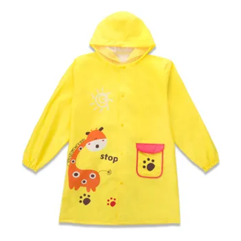 

Cute Cartoon Polyester Children Raincoat Impermeable Kid Outdoor Rain Coat Waterproof Breathable Baby Poncho Boys Girls Rainwear