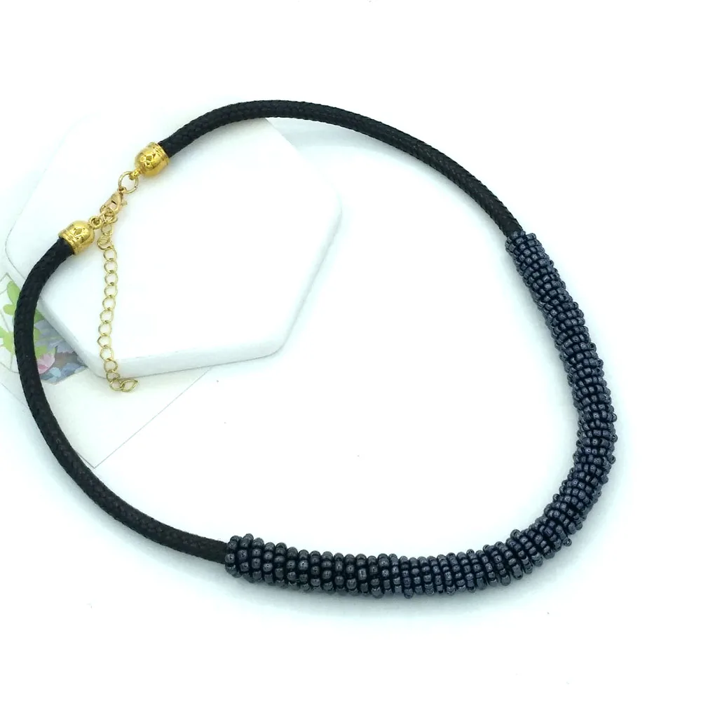 Европейская и американская мода из бисера обмотки изысканное короткое ожерелье ручной работы FY18120607