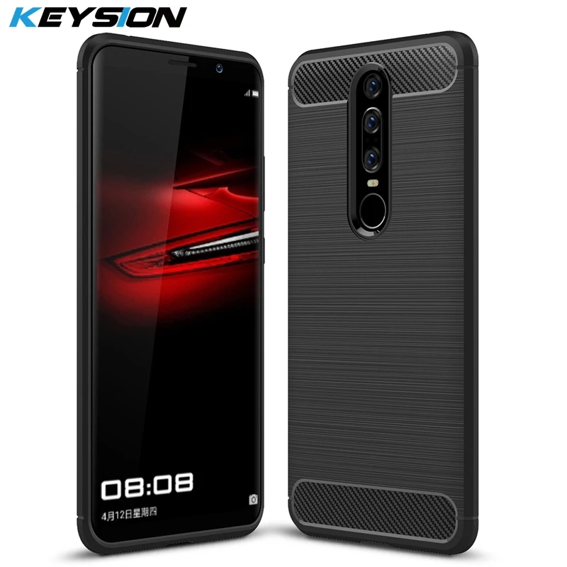 KEYSION чехол для телефона HUAWEI Mate RS Porsche дизайн из углеродного волокна Мягкий ТПУ