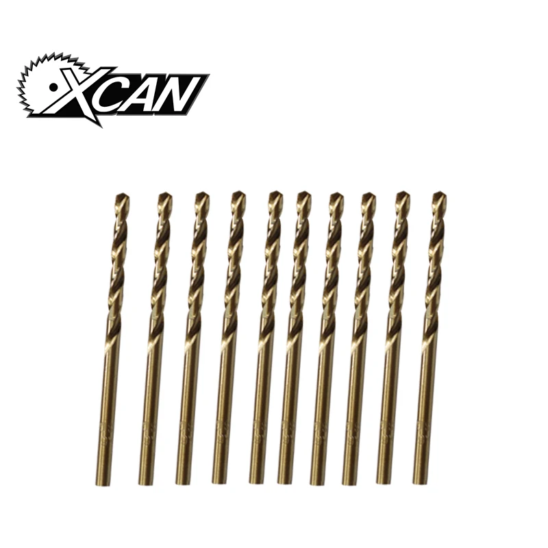 

XCAN 10pcs 4.2mm Cobalt coating HSS steel twise drill bit set straight shank Electric Drill Power Tools drill metal wood