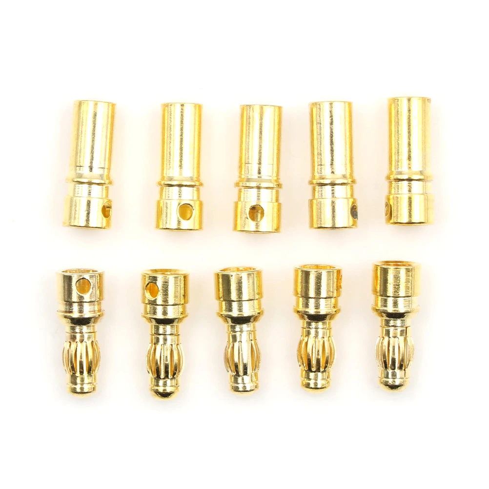 5 Pairs 3 5mm Banana Plug Gold Bullet Connector DIY font b RC b font Battery