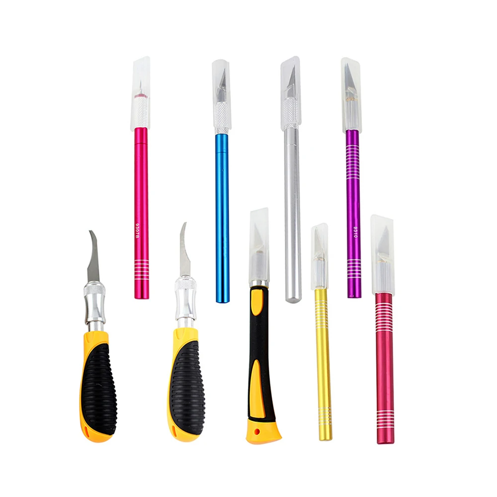 Carving Knife Blade Set DIY Stainless Steel Multifunctional Carving Knife Woodworking Craft Knife Electrical Utility Knife