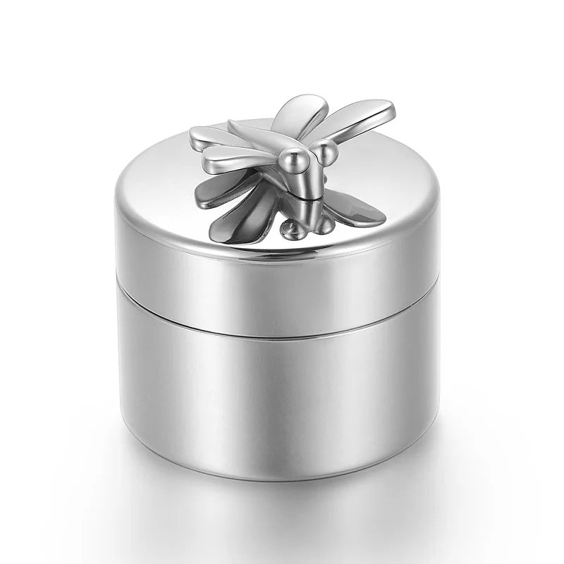 Butterfly Mini Cremation Ashes Urns Stainless Steel Cremation Jewelry Funeral Memorial Casket For Human/Pet Ashes 50*40mm