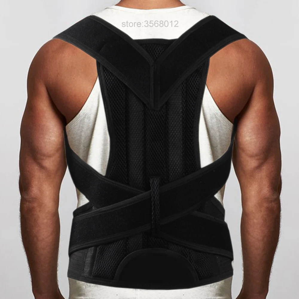 Adjustable Chest Breast Support Belt Back Posture Corrector Brace Body Sculpting Strap Lower