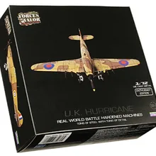 Из печати специальный литой металл Британский ураган Второй мировой войны Fighter модель настольный дисплей Коллекция игрушек для детей