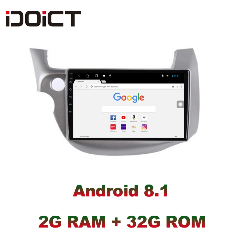 Excellent IDOICT Android 8.1 IPS 2G+32G Car DVD Player GPS Navigation Multimedia For Honda Fit Jazz Radio 2008-2013 car stereo 1 Excellent IDOICT Android 8.1 IPS 2G+32G Car DVD Player GPS Navigation Multimedia For Honda Fit Jazz Radio 2008-2013 car stereo 1