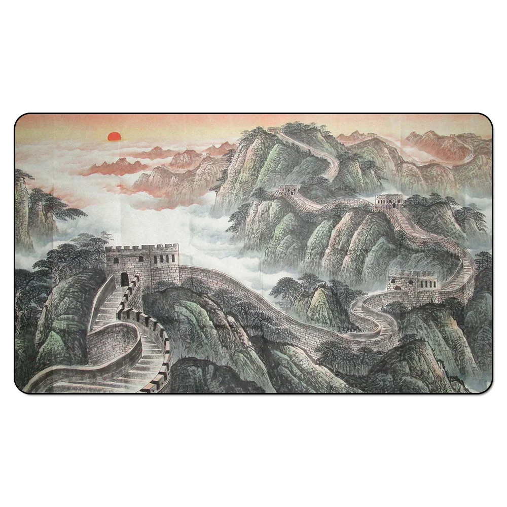 

(The Great Wall Art Playmat) Custom Playmat Board Games Geek Game Pad Chinese Jungle Table Pad Playmat Sleeves 35X60CM