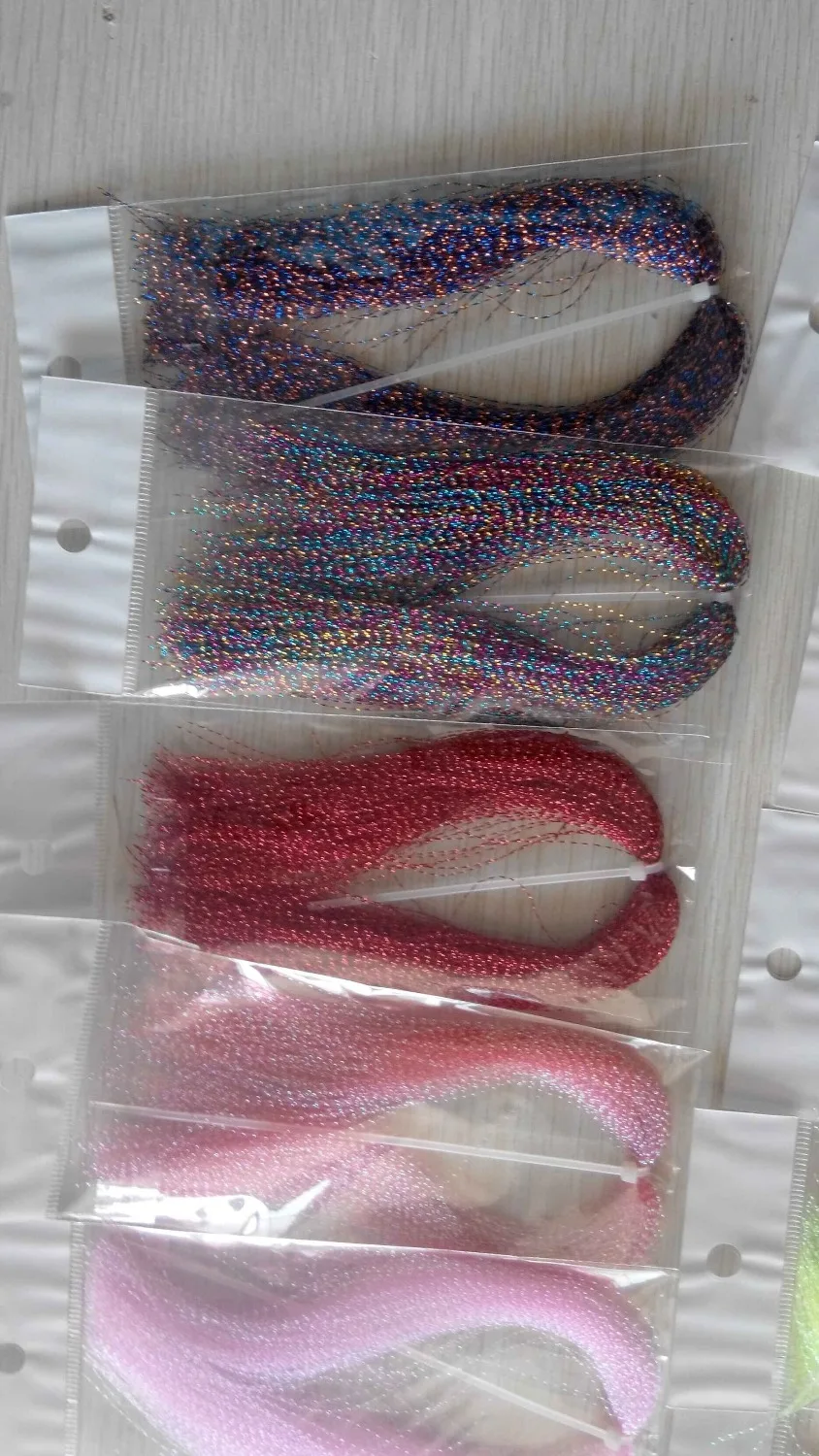 fishing lure making crystal /krystal flash hair 10pcs/lots fishing lure