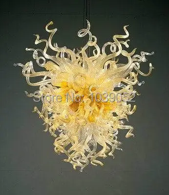 

Free Shipping Elegant Modern Hand Blown Glass Fiber Optic Chandelier