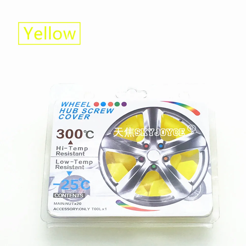 20 x car wheel hub screw cover case cap silicone lug nut bolt decorative wheel hub cover seat car styling emblem rim sticker (16)