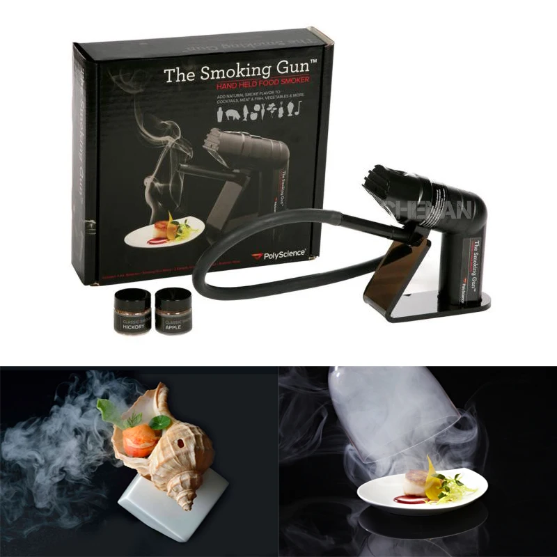 

Smoking Gun Handheld Food Smoker French Molecular Tool Molecule Cocktail Special Tools Smoke Device Bar Set