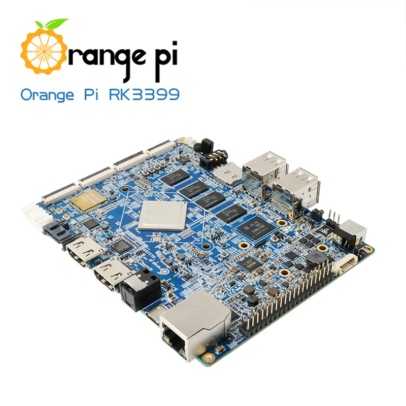 Оранжевый Pi RK3399 Set1: OPI RK3399+ 12V2A AC к DC US источник питания, 4 Гб DDR3+ 16 Гб EMMC двухъядерный Cortex-A72, Поддержка Android 6,0