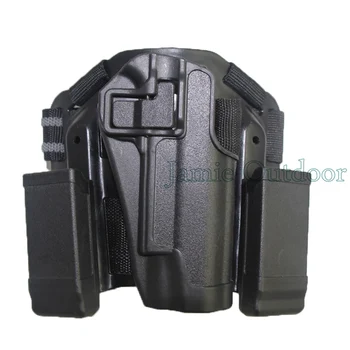 

CQC Black Airsoft Puttee Drop Leg 1911 Holster RH Holster Drop Leg Holster for Gun Colt 1911