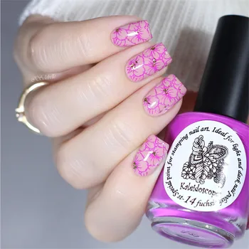 

BeautyBigBang Stamping Plates Set 5 PCS 6cm Summer Lace Flower Nail Art Stamping Mold For Nails Polish Art Template Accessories