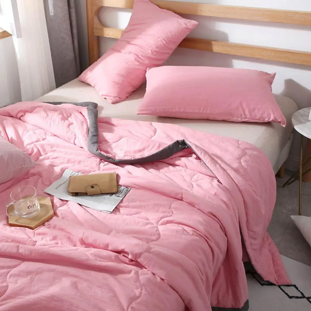 Svetanya Новое однотонное одеяло тонкое одеяло ed одеяло постельные принадлежности - Цвет: 20190825