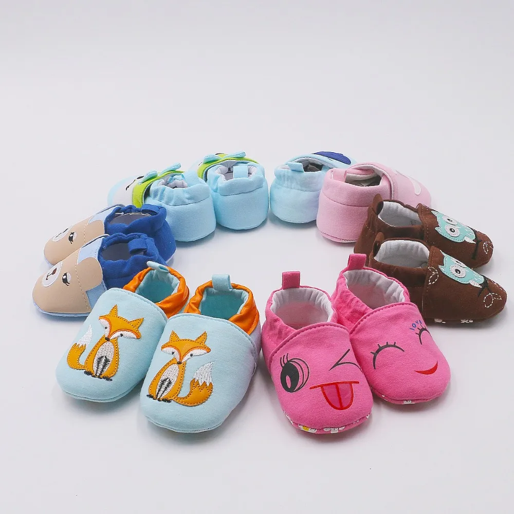 Первые ходунки CartoonShoes Bebe мокасины для малышей 0-24 м нескользящая Мягкая подошва обувь для маленьких мальчиков и девочек