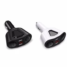 Double USB 12-24V Car Cigarette Lighter travel charger 5V 3.1A 120W For Sartphones Bluetooth Speaker With LED Digital Display Double USB 12-24V Car Cigarette Lighter travel charger 5V 3.1A 120W For Sartphones Bluetooth Speaker With LED Digital Display