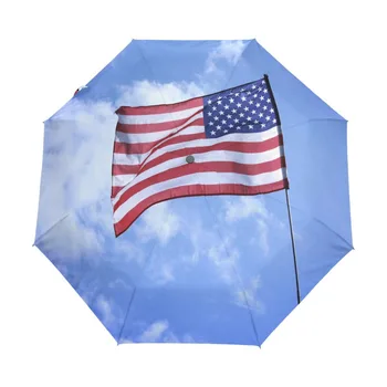 

watermelon pineapple Coconut Compact Travel Umbrella,Windproof, Reinforced Canopy,3 Folds Auto Open/Close Anti-UV Umbrella