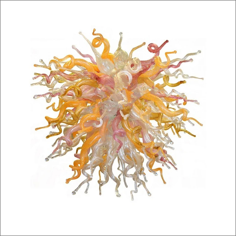 

Декоративные дизайнерские стеклянные подвесные лампы ручной работы, люстра из дутого стекла для украшения отеля, дома