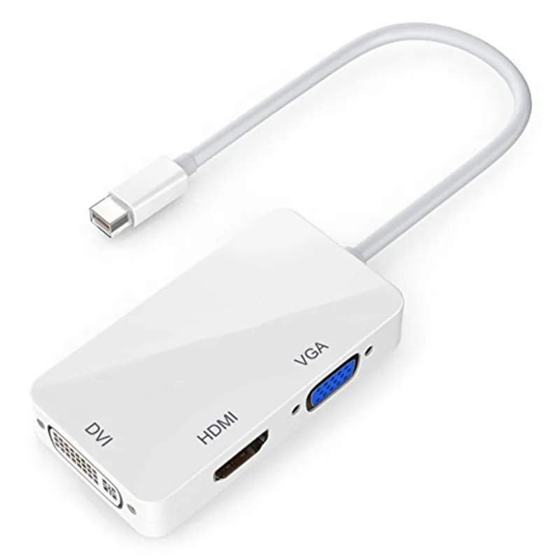 

Mini Display to VGA HDMI DVI Adapter 3-in-1 Converter FEMORO MDP 1080P Splitter for Apple Macbook Pro Air/Asus Zenbook/Intel NUC