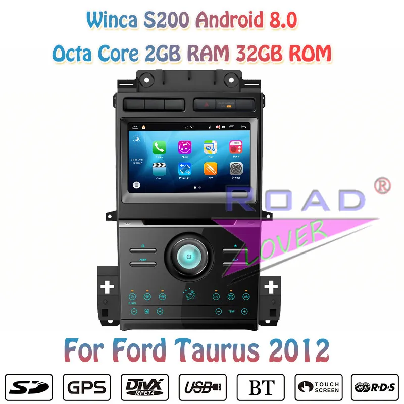 Автомобильный DVD-плеер Winca S200 Android 8 0 &quotHD-монитор для Ford Taurus 2012 стерео GPS навигация