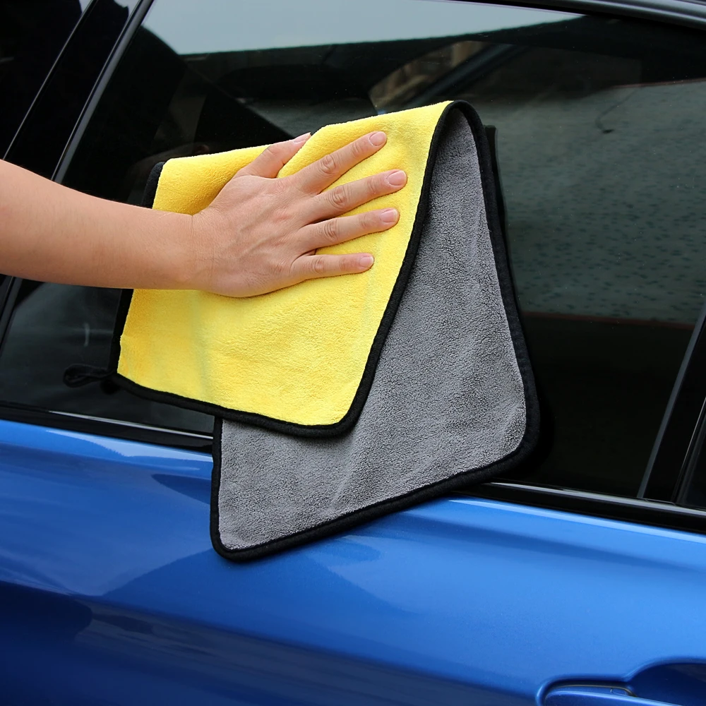 

30*30CM Car Sticker Wash Microfiber Towel Car Cleaning For Fiat Viaggio Abarth Punto 124 125 500 Car Styling