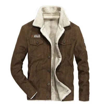 Новое поступление флисовая куртка мужская брендовая Tace& Shark Зима Осень Повседневная куртка с шерстяной подкладкой верхняя одежда мужская куртка пальто размера плюс 4XL - Цвет: COFFEE