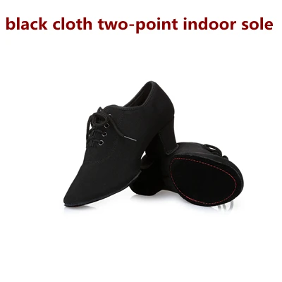 Women's Leather Latin Dance Shoes Ballroom Dancing Shoes Soft Sole Sailor Dance Shoes Adult Practice Dance Shoes Of Cloth - Цвет: cloth 2-point indoor