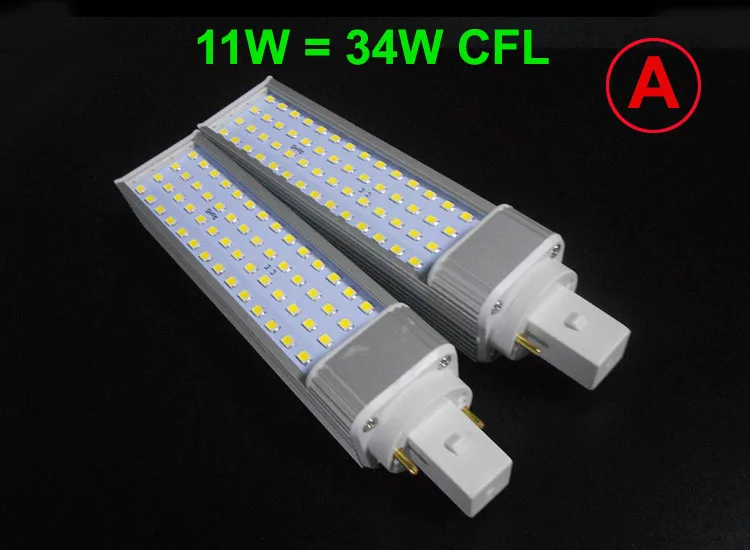 G24 Светодиодные g24d-1 G24d-3 G24d-3 AC85-265V led pl лампа реальная мощность 5 Вт 7 Вт 9 Вт 10 Вт 11 Вт 12 Вт 13 Вт 14 SMD5730 5050 2835 светильники лампы