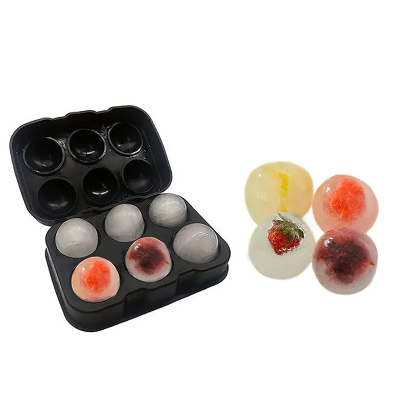 

WOFU Direct Shipping 4 Cell 6 Cell Silicone Ice Balls Maker Round Sphere Tray Mold Cube Whiskey Wine Cocktail Kitchen Bar Tools