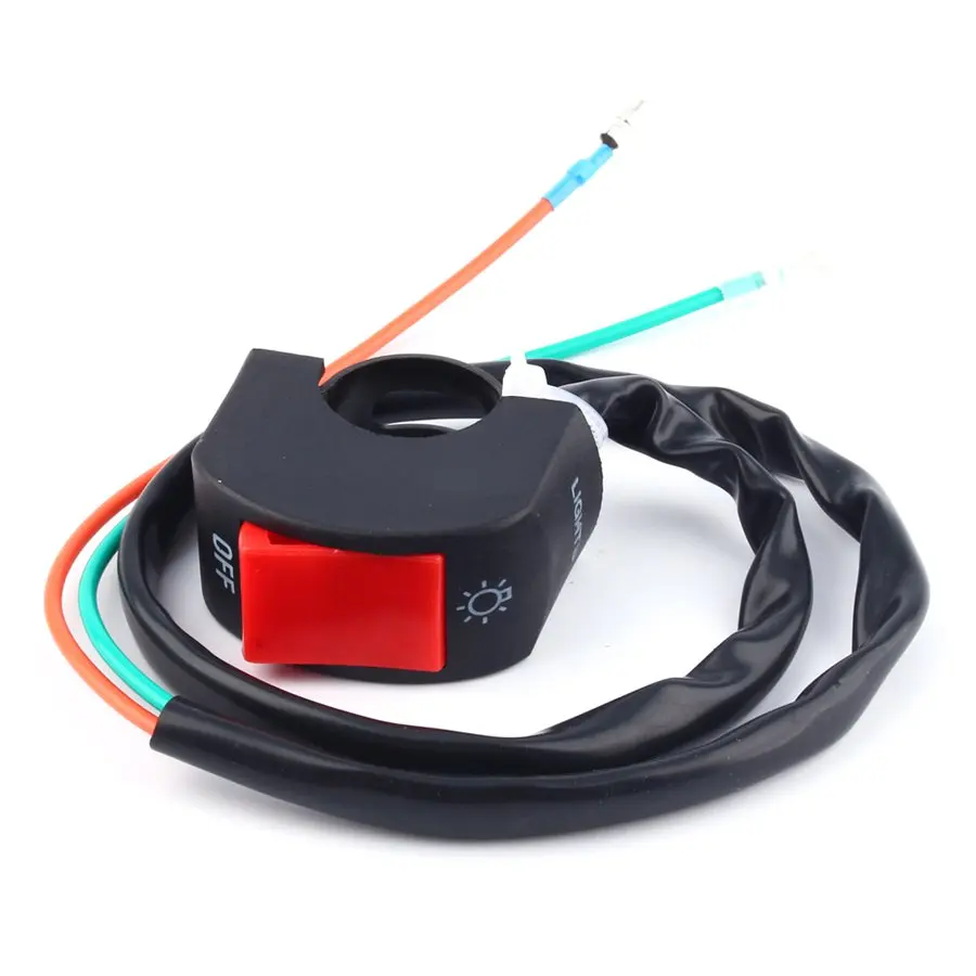 Universal Handlebar Motorcycle Bike Headlight Spot Light Switch ON/OFF Buttonin Car Switches