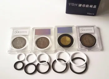 

New type Y.N COIN slabs contain inner ring 5 Different sizes for choose 5pcs/lot