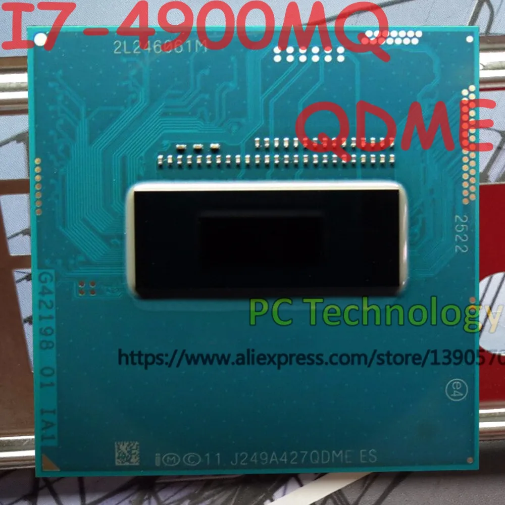 Оригинальный процессор Intel Core I7 4900MQ QS версии QDME FCPGA946 2 80 ГГц 3 8M четырехъядерный